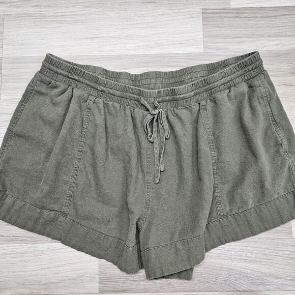 Universal Thread Womens Green Linen Shorts XXL - Picture 1 of 8